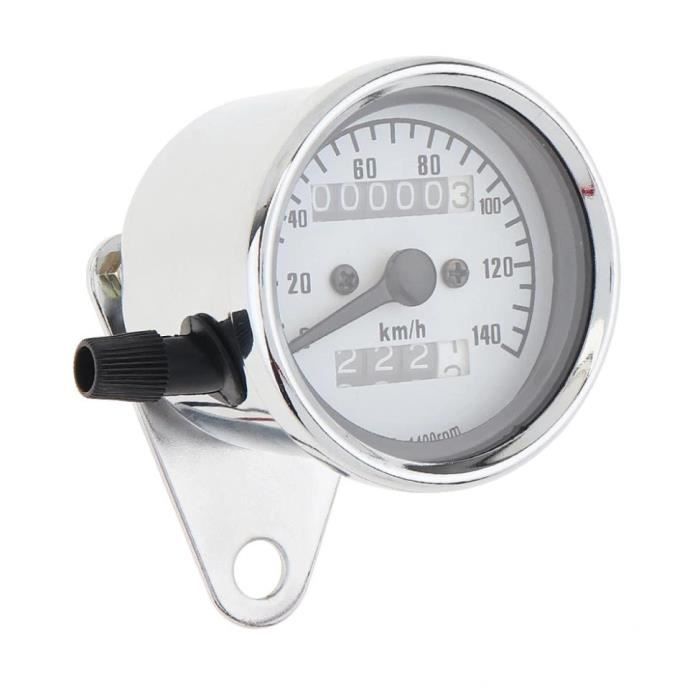 Compteur Kilométrique Mécanique Universel Moto – 0-140 Km/h, Étanche, 12V, Avec Veilleuse
