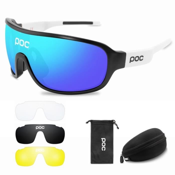 4 lentille Lunettes Cyclisme V lo VTT Vtt POLARIS Hommes lunettes De soleil Lunettes De Sports De Plein Air POC 1 08 BOED02231