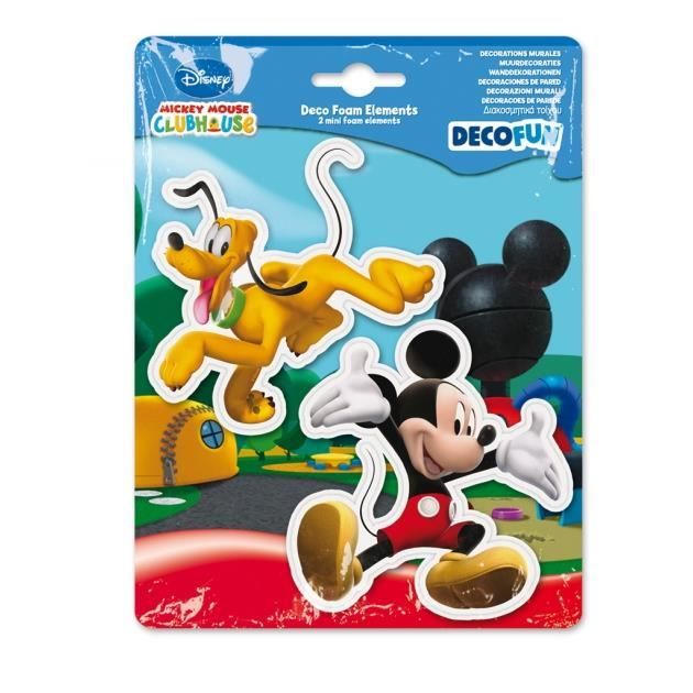 MICKEY stickers mickey et pluto en relief h… Cdiscount Maison