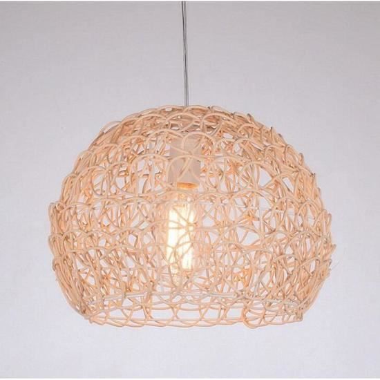 Lustre Suspension Nouveau Tissage Rotin Lustre Creatif Parloir