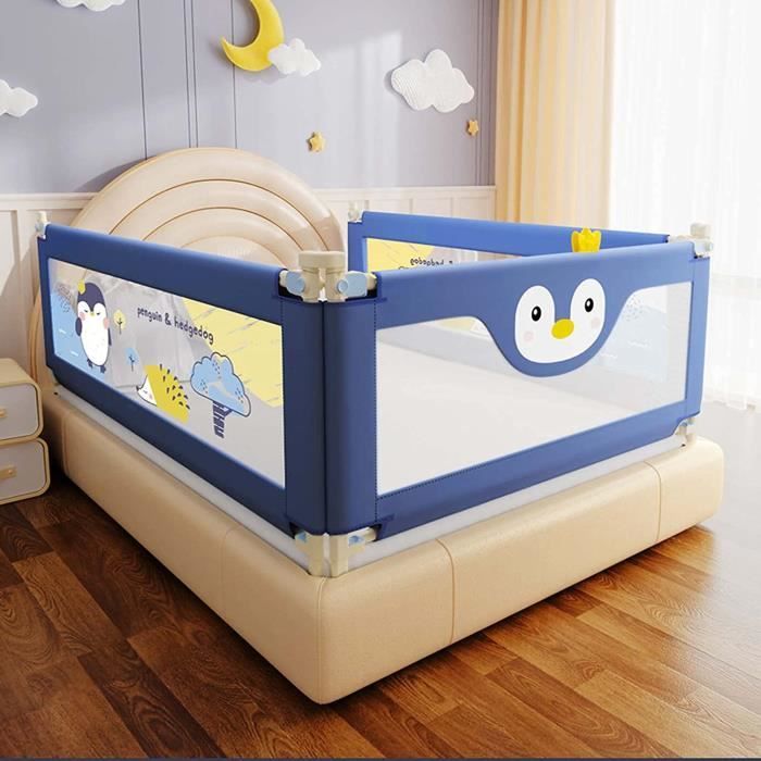 BARRIERE DE LIT BEBE Barriere de Lit Adulte Rabattable, Barrière de  Sécurité avec Réglable en Hauteur, Extra Large Rail de Lit, Ga - Cdiscount  Puériculture & Eveil bébé