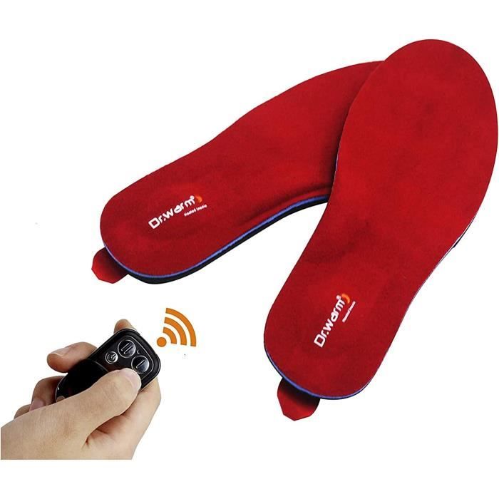 Semelles Chauffantes Rechargeables - Télécommande - 3 Niveaux De Chaleur - Lavables Et Découpables - Pour Ski, Chasse, Travail - 2