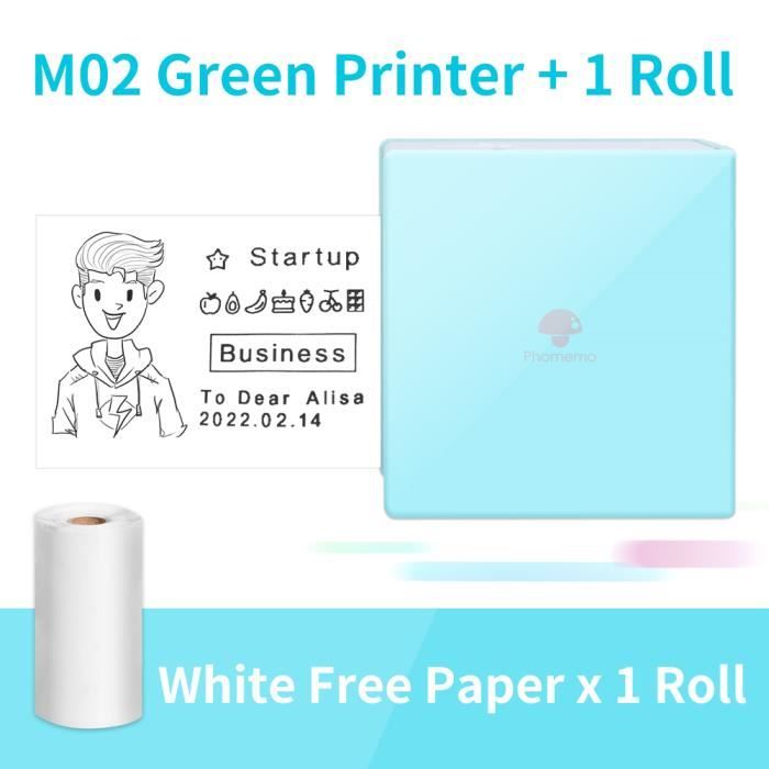 Mini Imprimante Portable Sans Fil MP-C9 – Avec 4 Rouleaux Papier Thermique – Photo Instantané