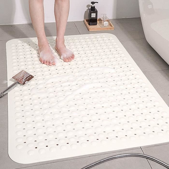 Tapis De Douche Antidérapant Quadrant 54x54 Cm – Blanc, Antibactérien, Lavable - 7