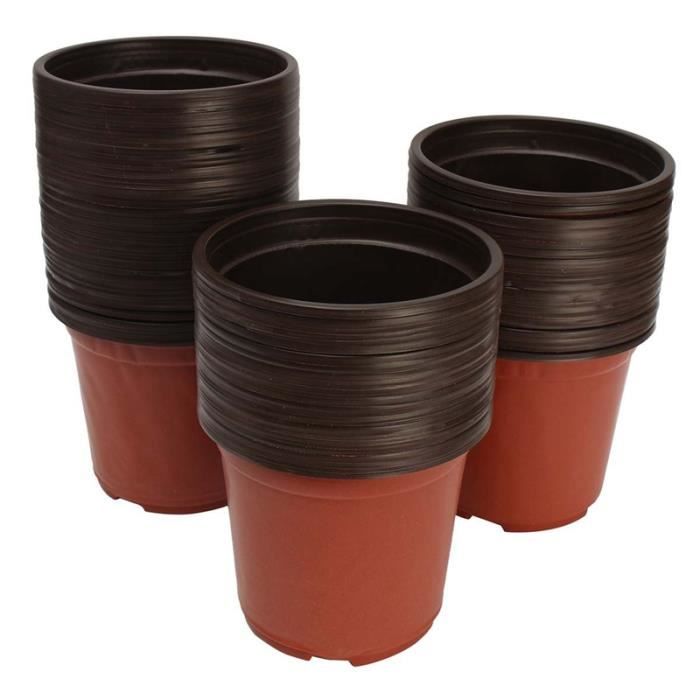 Lot De 200 Pots De Semis En Plastique - 9x8 Cm - Pour Semis, Boutures, Plantes Aromatiques & Jardinage