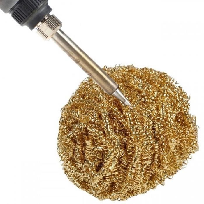 boule de fil de nettoyage nettoyage pour boule de fil pour pointe de fer à souder Golden Nettoyeur de pointe de fer à souder Portable de qualité 