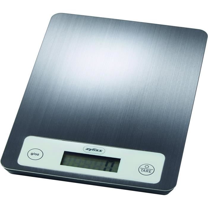 Balance De Cuisine Numérique Salter Disc - Plateau Inox, Capacité 5 Kg, Fonction Tare, Affichage LCD, Précision Pour Ingrédients Solides Et Liquides