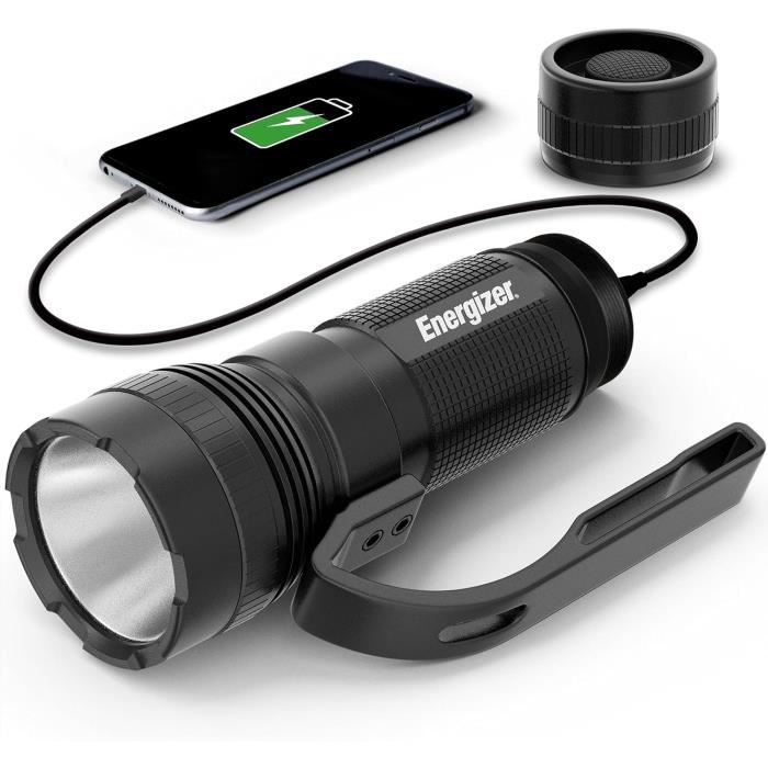 Generic Lampe torche LED rechargeable portable étanche longue portée super lumineuse pour le camping en plein air tactique électronique affichage - Prix pas cher | CI