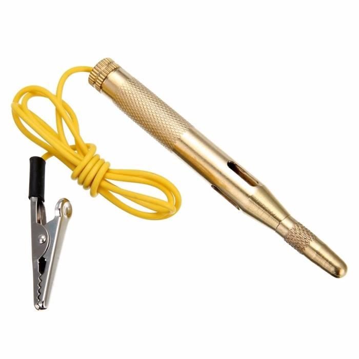 Stylo Testeur De Tension 12V Pour Voiture – Détecteur De Circuit, Lampe Témoin – Simple Et Fiable Pour Dépanner