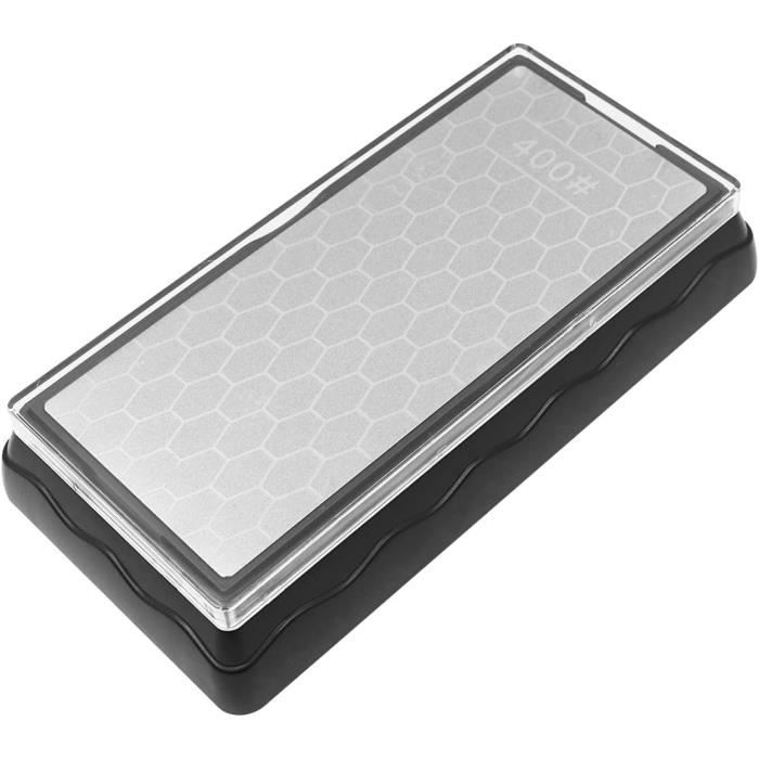 Pierre à Aiguiser Diamant DOWOX 3 Côtés – Grain 400/1000/8000, Modèle SD1 Pro