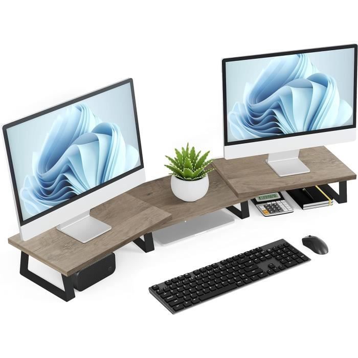 Support Pour Moniteur Bois Supports Pour Moniteurs D'ordinateur Support