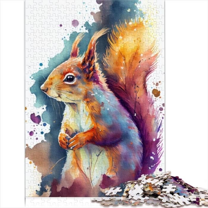 Puzzle 1000 Pièces Thème Jeu Vidéo Aquarelle - Puzzle Art Adulte 50 X 70 Cm