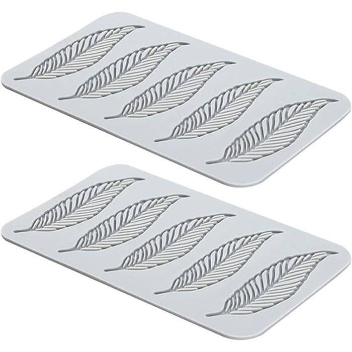 Moule à Tuiles Silicone 2 Compartiments Motif Couronne Flocon Neige - Pour Décoration Gâteaux, Facile à Démouler - 2