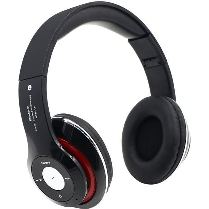 4 En 1 Multifonction Casque Audio Bluetooth Sans Fil Stereo Ecouteurs Sport Musique Radio Mp3 Inserer Carte Micro Sd Tf Fm Noir Casque Ecouteurs Avis Et Prix Pas Cher Cdiscount