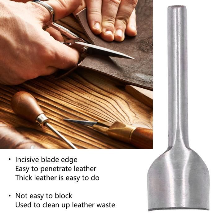 Half-Rond Cuir Coupeur Poinçon Ensemble 10mm-40mm Sangle Terminal Poin On Outil Pour Bricolage Arisanat Ensemble De 7