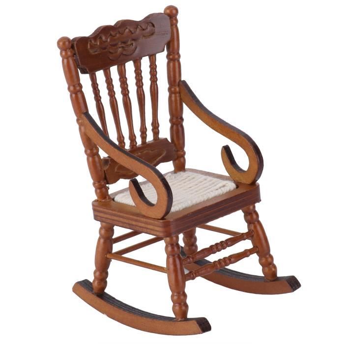 Chaises De Poupée Vintage Paillées, En Bois Meubles De Poupée lot De 2