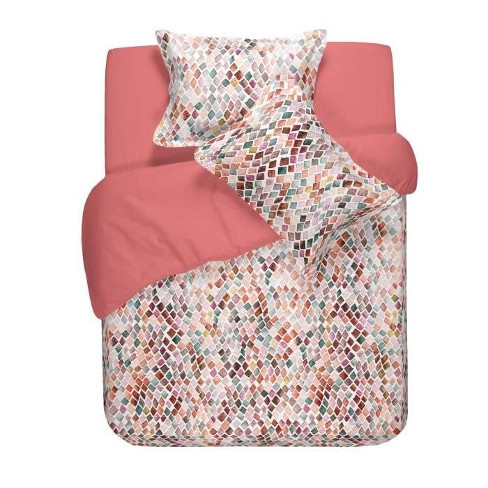 Derhy Housse DE Couette 140x200 Rythme Rose