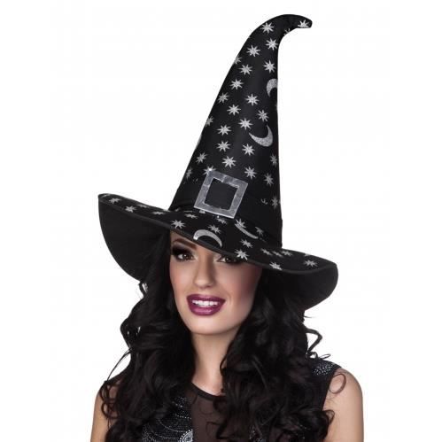 sorcières Halloween Déguisements Chapeau Sorcière Chapeau fantaisie noir Accessoire 