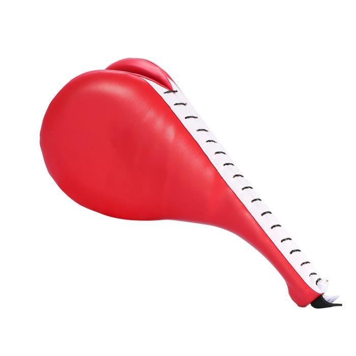 Airshi Coussin Cible Taekwondo - Cuir PU, Mousse Haute Densité - Pour Boxe, Karaté, Muay Thai - 39 X 20 X 6,5 Cm - Rouge Ou Bleu