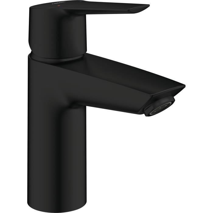 Mitigeur lavabo monocommande - GROHE Start - Taille S - Economie deau - Noir mat