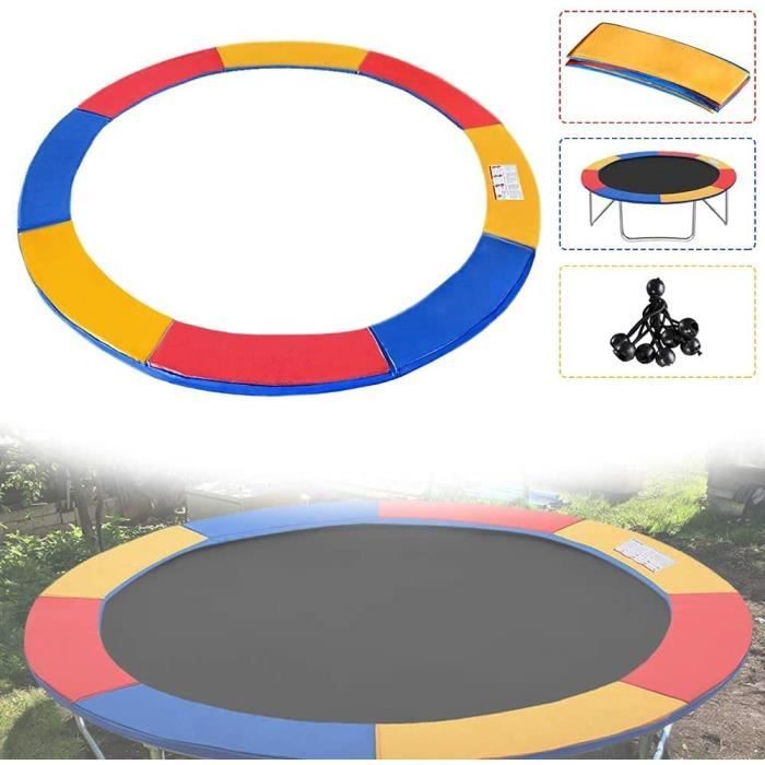 Housse De Protection Pour Trampoline - Tissu Oxford Imperméable, Noire, Remplacement Ressort