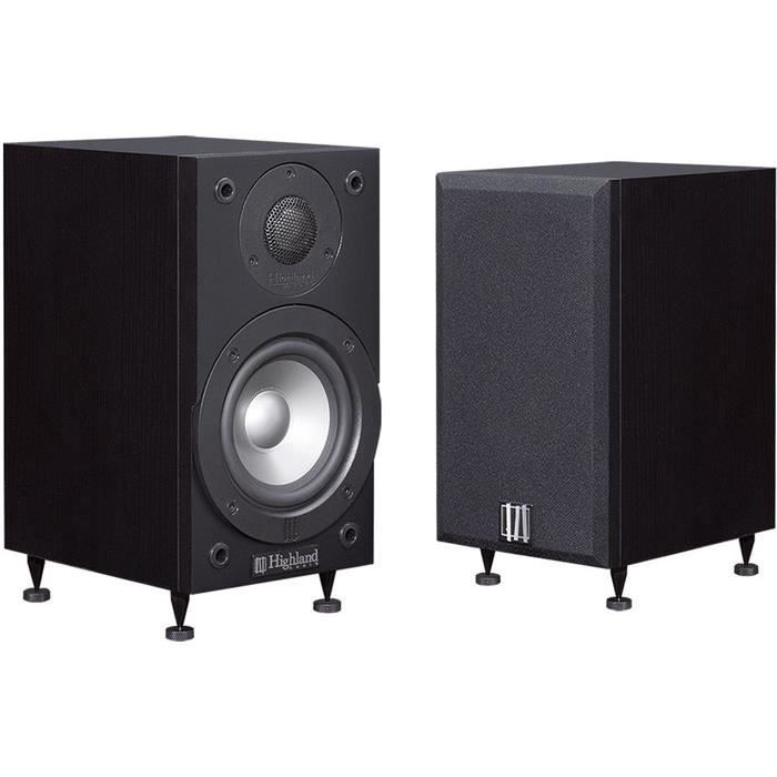 Enceintes compactes - HIGHLAND AUDIO - Aingel 3201 - Bois noir - Filaire - Paire denceintes