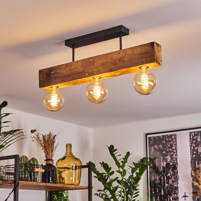 »Colleluccio« plafonnier en métal/bois en noir/naturel ampoule(s) non incluse(s) »Colleluccio« plafonnier en métal/bois en noir/naturel ampoule(s) non incluse(s)