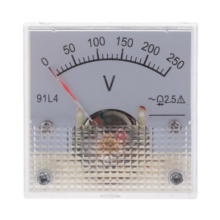 Voltmètre Analogique DC 0-250V HUA - Aiguille, Pour Tableau électrique, Mesure Tension Continue, Modèle 85C1