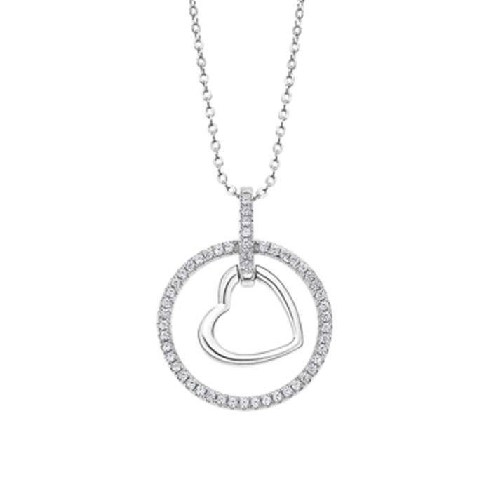 Collier Sautoir En Argent Avec Pendentif Cœur - Bijou D'occasion