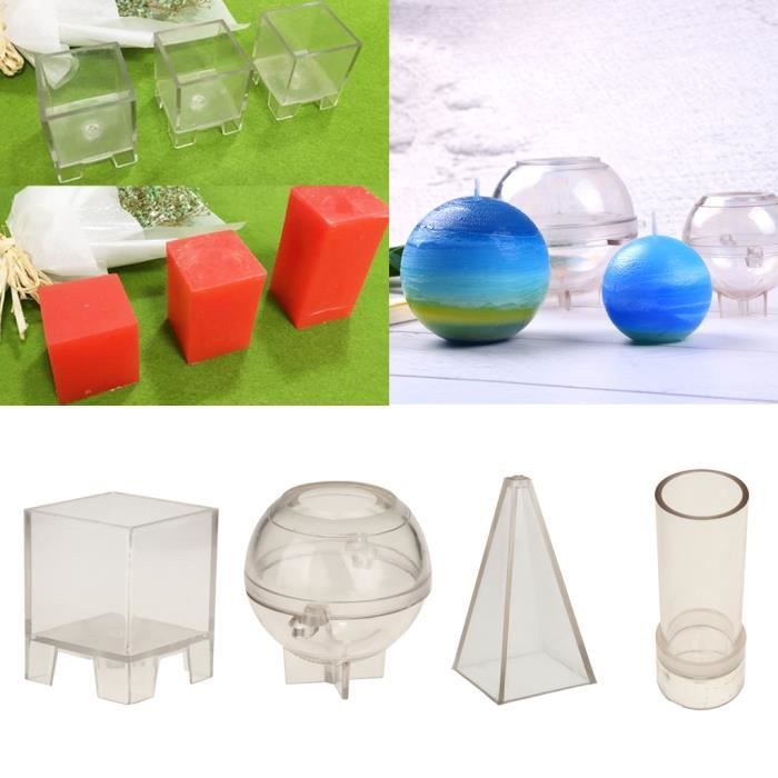 Bougie en Plastique Transparent Bricolage Outil de Moule en Forme de Bouteille Moule de Bougie de Mariage résistant à la Chaleur Niunion Moule à Bougie
