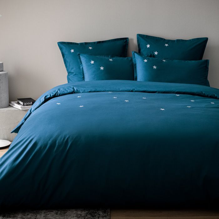 Housse de Couette Unie Percale EASY CARE 80 fils/cm² SENSEI SOFT Galet