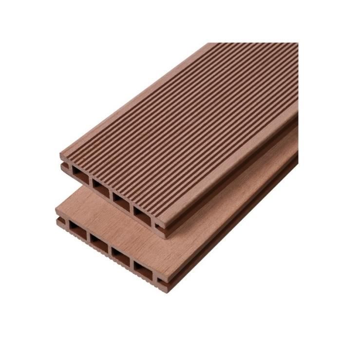Lame Terrasse Bois Composite Alveolaire Ipea L 360 Cm L 14 Cm E 25 Mm Brun Rouge Achat Vente Revetement En Planche Lame Terrasse Bois Composit Cdiscount