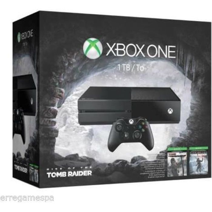 Console Xbox One 1To + Rise of the Tomb Raider + Tomb Raider Definitive Edition