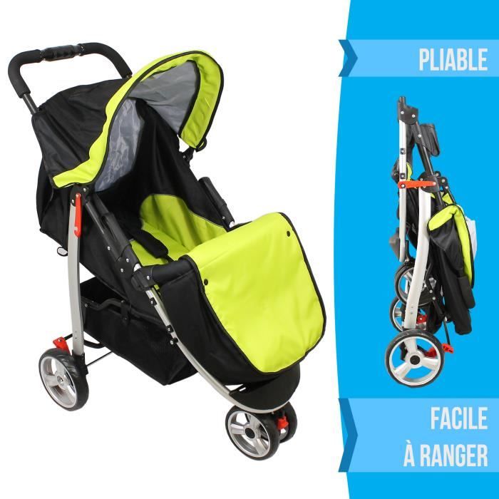 Poussette Bébé Pliable Verte + accessoires Vert Cdiscount PrêtàPorter