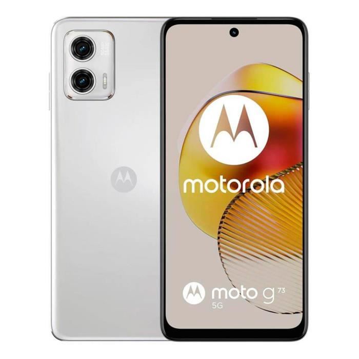 Motorola Moto G73 5G 8 Go/256 Go Blanc (Lucent White) Double SIM XT2237-2