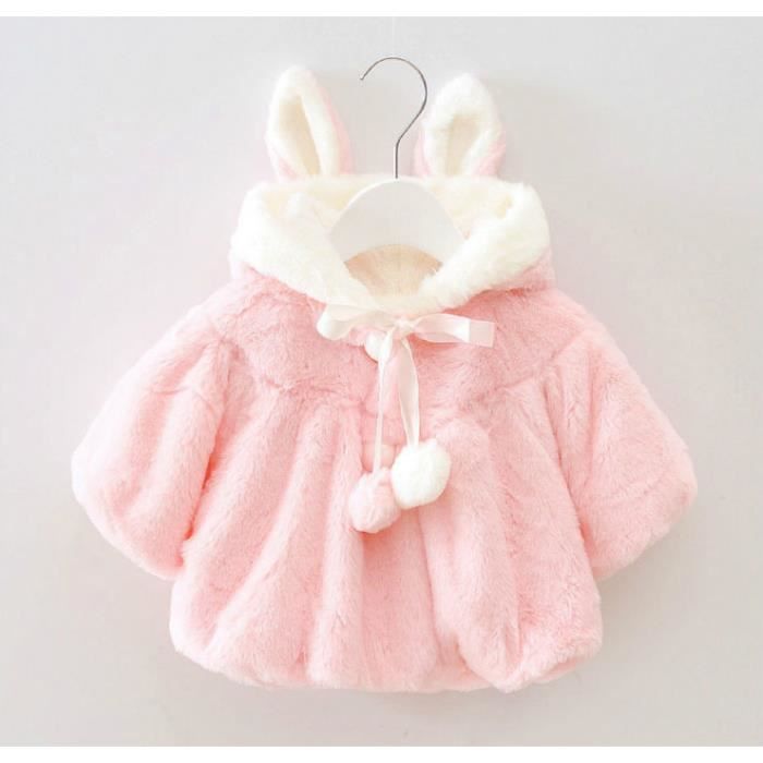 0 3 Ans Bebe Fille Manteau A Chapeau Capuchon 3d Oreilles De Lapin Doux Chaud En Coton Veste D Hiver Rose Cdiscount Pret A Porter 0 3 Ans Bebe Fille Manteau A Chapeau Capuchon 3d Oreilles De Lapin Doux Chaud En Coton Veste D Hiver Rose Cdiscount Pret A Porter