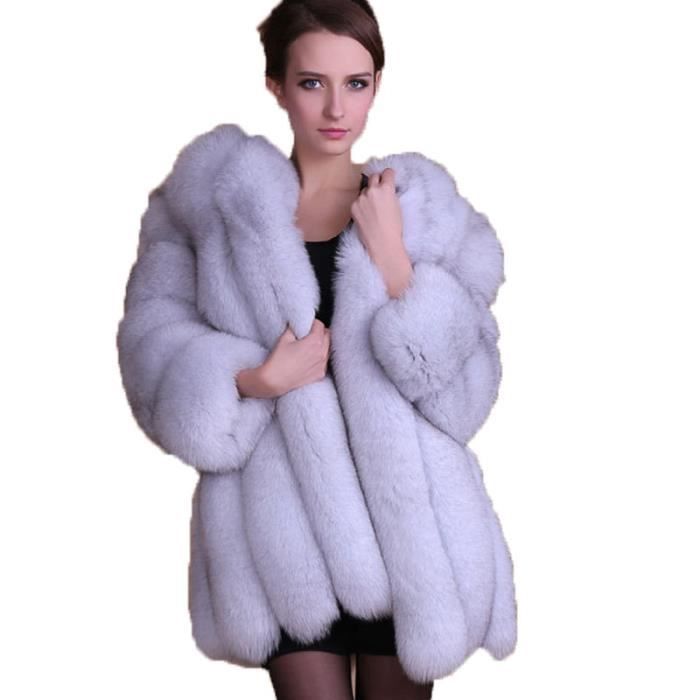 Manteau hotsell fourrure multicolore