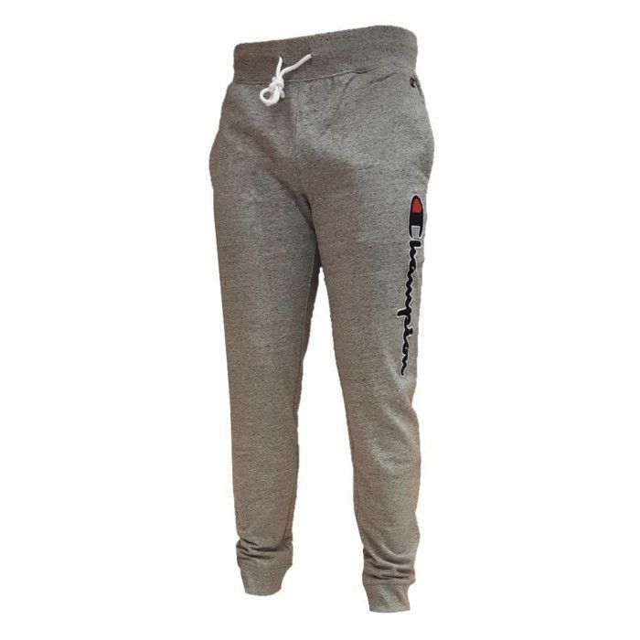 Pantalon de surv tement homme Champion RIB CUFF Gris Taille