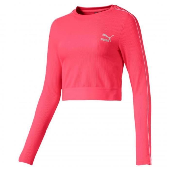 t shirt manche longue puma femme