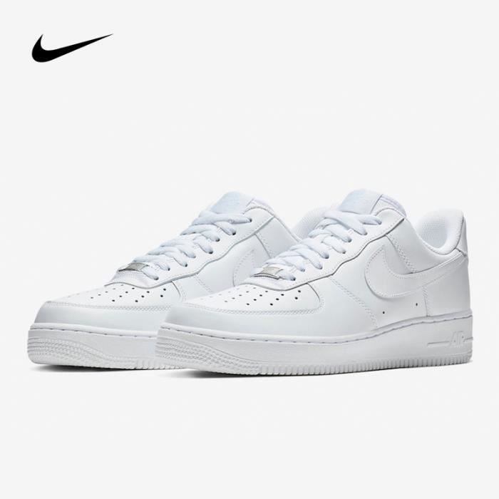 Nike Air Force1 Low âTriple Whiteâ315115-112 Blanche - Cdiscount Chaussures