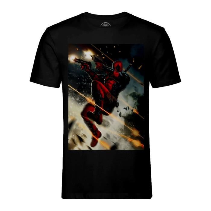 T-shirt avec imprimé Marvel pour garçons Tailles TP-TG