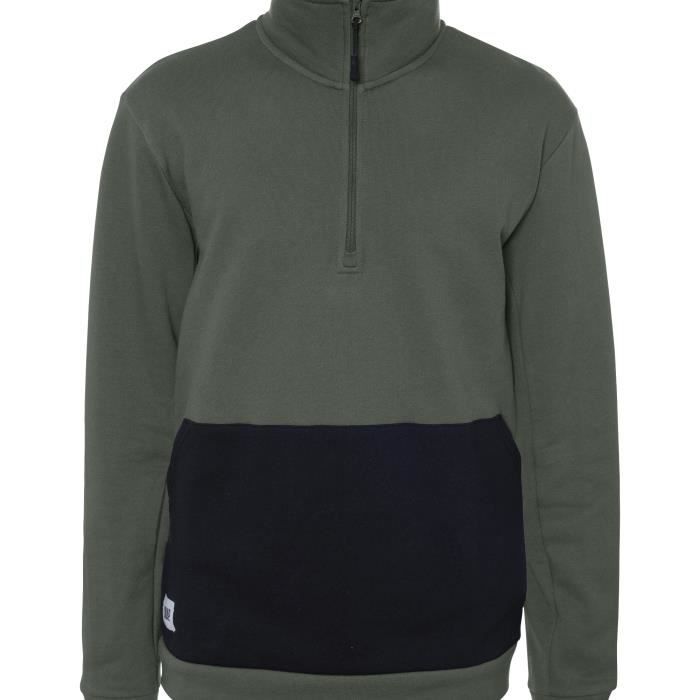 Pullover zippé Snap Climbing - Vert - Homme - Escalade - Manches longues