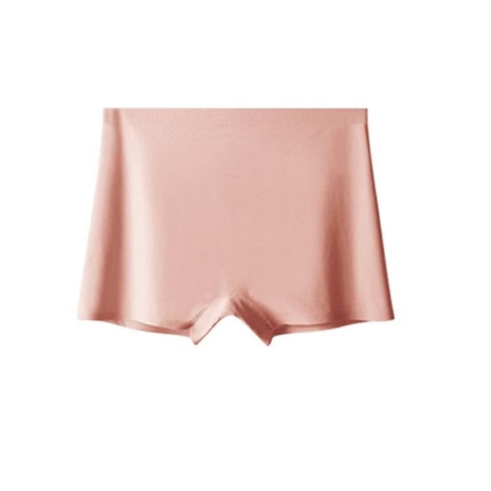 Shorty Invisible Femme Sans Couture - 85% Nylon/15% élasthanne, Doublure Coton, Anti-remontée, été - 9