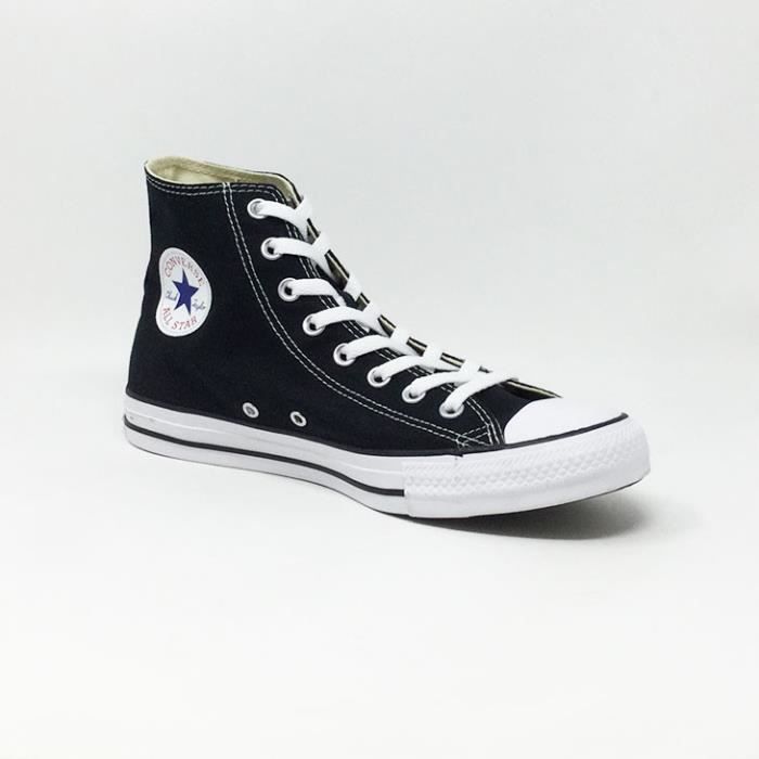 Baskets CONVERSE CTAS CORE HI Femme Noir Canvas Lacets Noir Cdiscount Chaussures