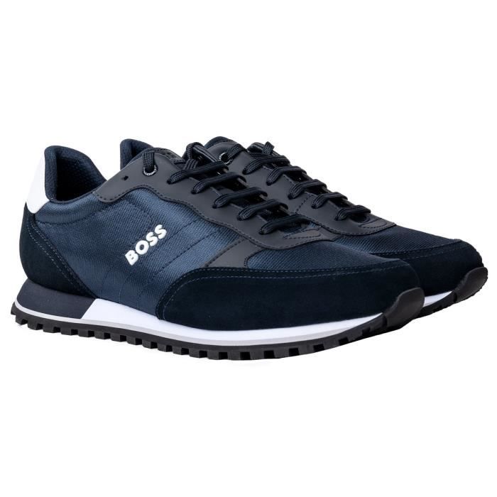 BOSS Basket Homme uni Marine Cdiscount Chaussures