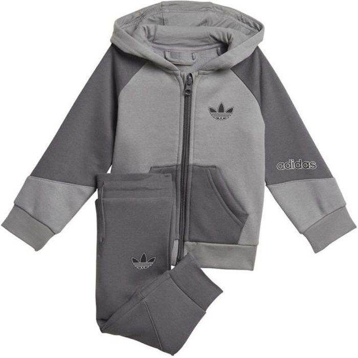 Ensemble adidas gris hot sale