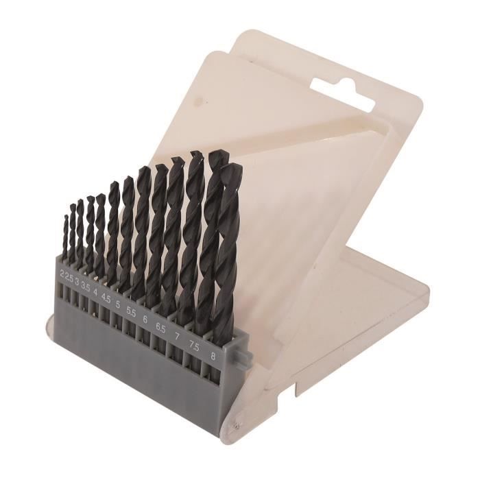 6,5 mm Titane-conique métal perceuse en acier HSS Forets Ensemble 13 pièces 1,5 mm