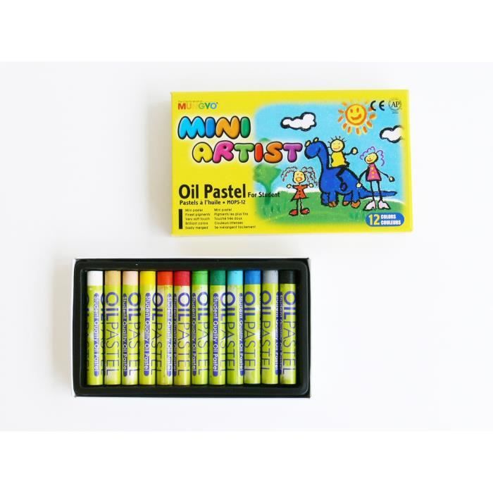 Pastels huile pour enfant Mungyo Mini Artist 12 pièces - Mungyo Multicolore  - Assort.
