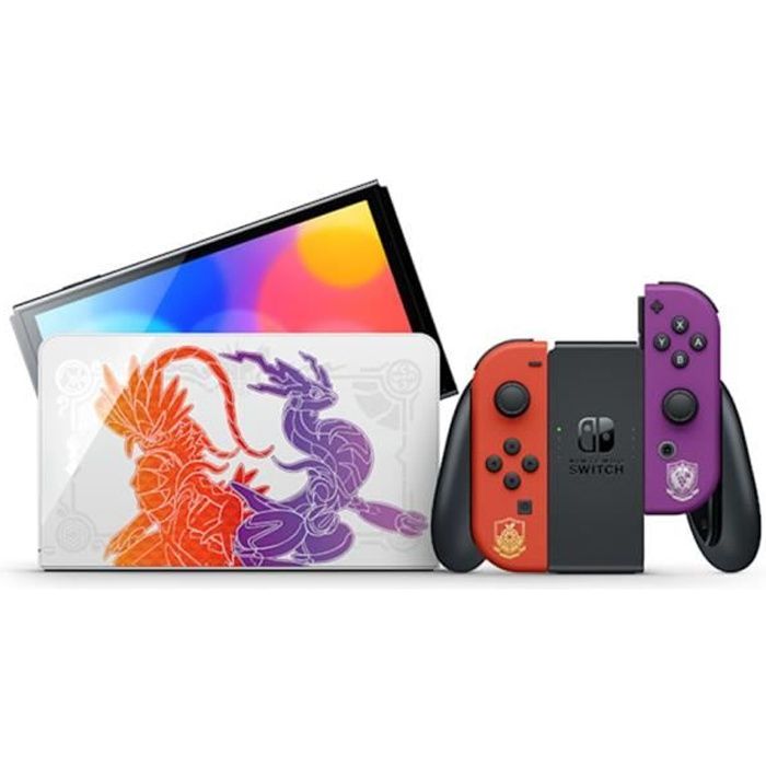 Console Nintendo Switch OLED Édition Pokémon Écarlate Violet