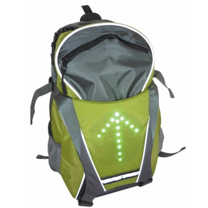 Sac a hotsell dos velo clignotant